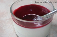 Panna cotta au coulis de fruits rouges