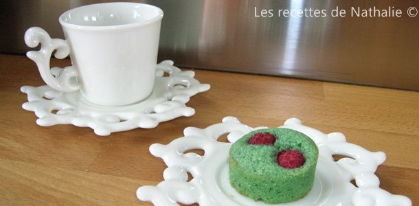 Financier pistache et framboise