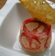 Bavarois de tomate et chèvre frais