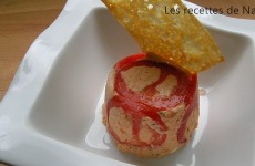 Bavarois de tomate et chèvre frais