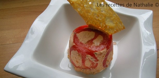 Bavarois de tomate et chèvre frais