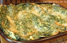 Lasagnes aux épinards et parmesan