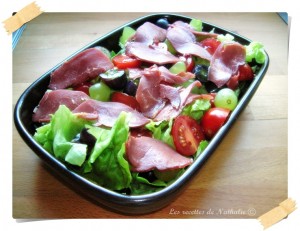 salade de magret de canard fumé