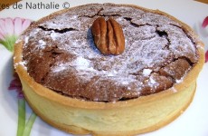 Tarte au chocolat, noix de pécan et sirop d’érable