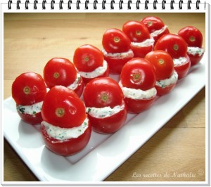 tomates cerises au chèvre