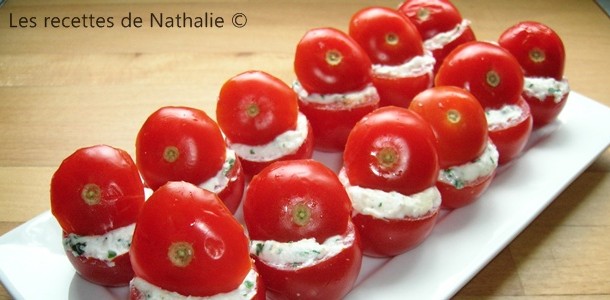 Tomates cerises au chèvre