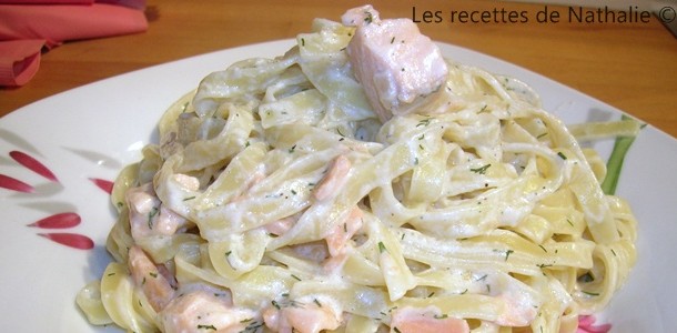 Tagliatelles aux deux saumon