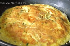 Omelette au chèvre et menthe