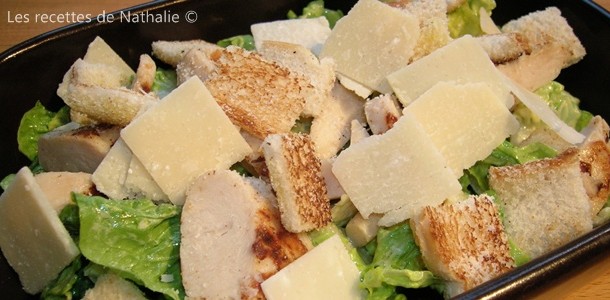 Chicken Cesar Salad (Salade César)