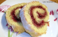 Roulé à la framboise