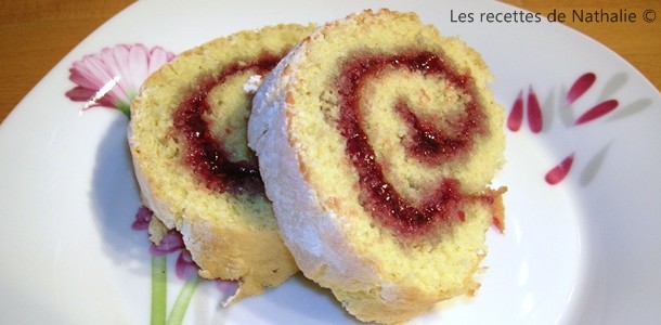 Roulé à la framboise