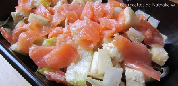 Salade d'endives au saumon fumé
