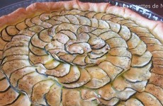 Tarte fine aux courgettes