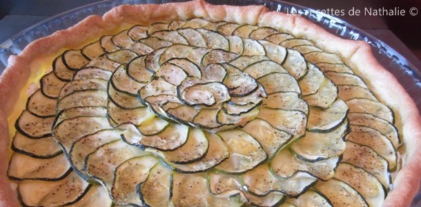 Tarte fine aux courgettes