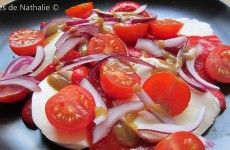 Salade de tomates cerises à l'italienne