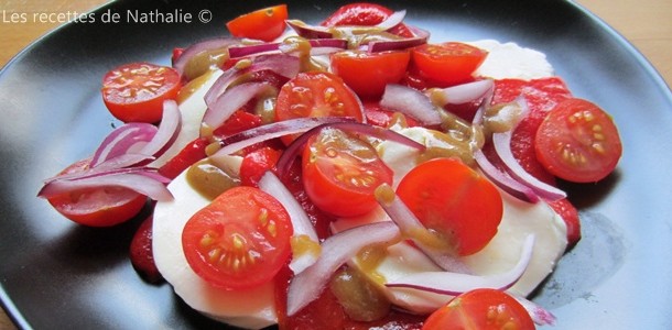 Salade de tomates cerises à l'italienne