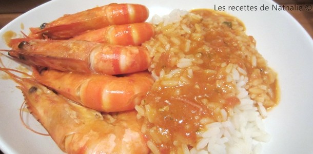 Crevettes à la tomate et au pastis