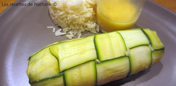 Tresses de courgettes au saumon