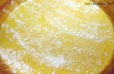 Carrés fondants au citron (sous forme de tarte ronde...)