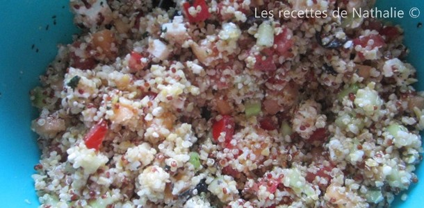 Salade de quinoa (fond de frigo)