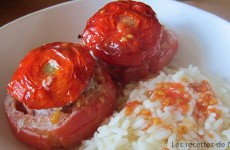 Tomates farcies au veau et jambon - Hyper moelleuses!