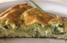 Clafoutis aux courgettes et chèvre