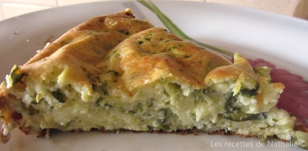 Clafoutis aux courgettes et chèvre