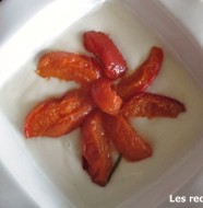 Abricots rôtis au romarin sur lit de fromage blanc