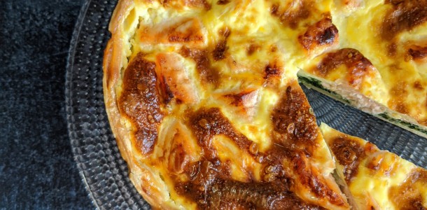 Quiche saumon et épinards